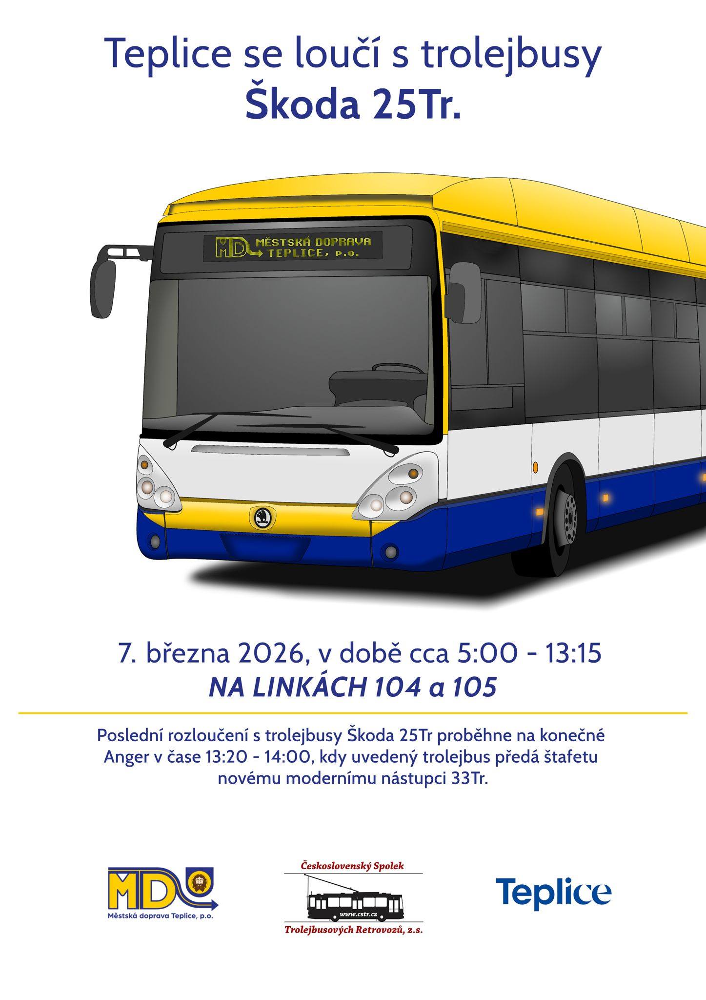 Teplice se loučí s trolejbusy 25 Tr